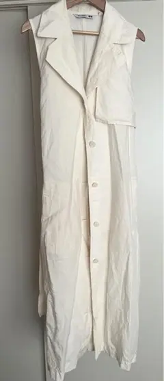 UNIQLO×jw anderson リネンブレンドラペルワンピース　S