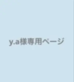 y.a様専用ページ