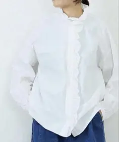 新品　jsluxe ☆ ワッシャーフリルブラウス