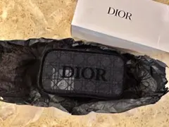 最安値 DIOR ブラックメッシュポーチ ノベルティ