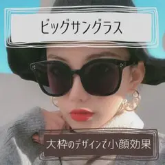 ビッグフレーム サングラス ブラック 韓国 レディース メンズ トレンド