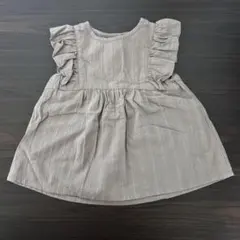 petit main フリル付きワンピース 90