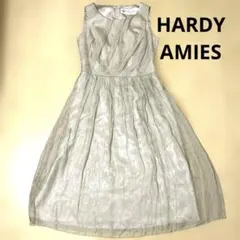 HARDY AMIES Black Label ノースリーブワンピース　絹混のサムネイル