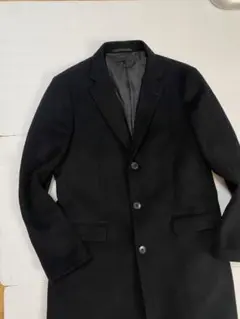 め*様 UNIQLO ユニクロ　カシミア　混合　チェスターコート　ブラック　L
