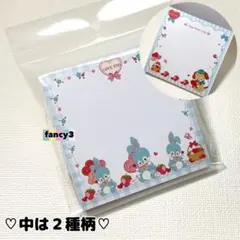 １００枚綴り★レトロアニマル★苺‪✕‬‪‪うさぎ＆犬★【スクエアメモ・メモ帳】