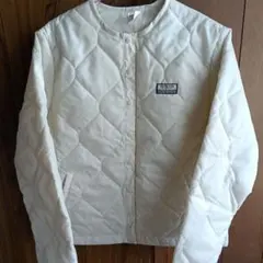 アイボリー キルティングジャケット
