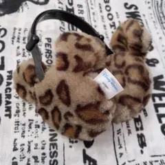 【レア】東京ディズニーリゾート ミッキー　レオパード　耳当て　イヤーカフ 豹柄