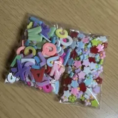 アルファベット、花デコパ