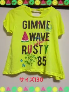 RUSTY Tシャツ イエロー 130cmのサムネイル