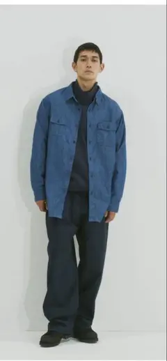 MODMNT シャツ Light oz Denim FIELD SHIRT