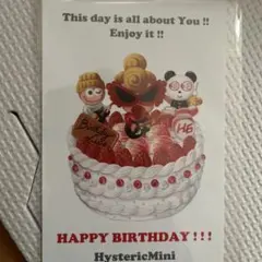 Hysteric Mini ヒスミニ 誕生日ポストカード