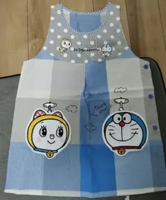 新品未使用　ドラえもん　アイムドラえもん　エプロン　ブルー＆ホワイト系のサムネイル