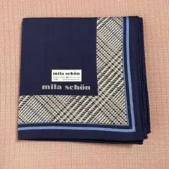 mila schon ハンカチ メンズ ネイビー チェックのサムネイル