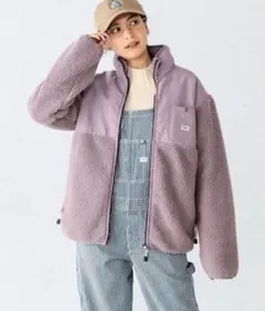 Lee フリースボアジャケット 紫 パープル