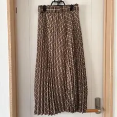 earth プリーツロングスカート