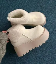 ムートンブーツ ショート ブラウン