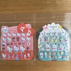 アクリルおまけ付き　サンリオ　ぷっくりシール　韓国限定　2枚セットのサムネイル