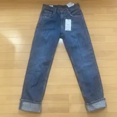 【新品タグ付】ZARA完売商品　 ストレート　ロールアップ　デニム