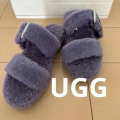 UGG パープル ファーサンダルのサムネイル