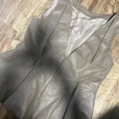 beautifulpeople ベージュ レザー ベスト サイズ36