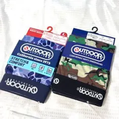 【新品】迷彩&肉球 アウトドアOUTDOOR ボクサーパンツ Lサイズ2枚セット