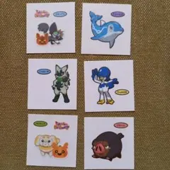 ポケモンパンシール　6枚セット(昨年のハロウィン仕様のものも含む)