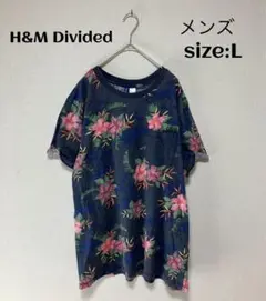 H&M Divided エイチ&エム ディバイデッド Tシャツ 花柄 L