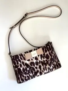 お値下げ！Katespadeレオパード柄ショルダーバッグ
