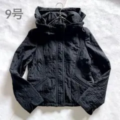 Gabardine K.Tキルティングフルジップアップジャケット 9号 黒