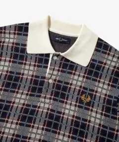 FREDPERRY Paper Knitted Tartan PoloShirt