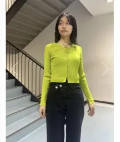 【新品未使用】　MOUSSY　LOOP ACCENT KNIT カーディガン