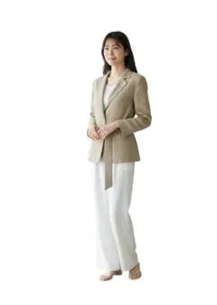 MaxMara STUDIO テーラードジャケット リネン イタリア製 42のサムネイル