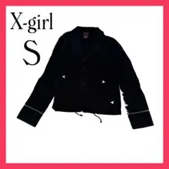 エックスガール デニムジャケット S ブラック レディース 古着コーデ 可愛いのサムネイル