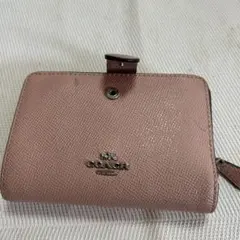 COACH ピンク 二つ折り財布