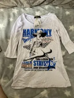 セシルマクビー　グラフィックプリント 長袖Tシャツ