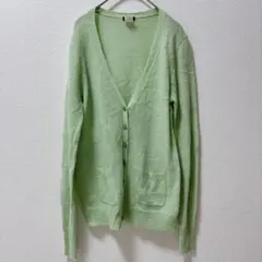 美品★J.CREW 【M】ライトグリーン カーディガン　お出かけ　大人女子のサムネイル