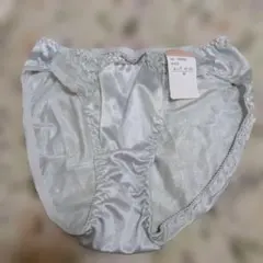 シルバー Mサイズ花柄レースラメ ショーツ新品