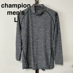 メンズ　長袖　Tシャツ　L チャンピオン　グレー　トレーニング　アンダーシャツ