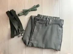 結婚式　前撮り　新郎グッズ　3点セット　パンツ　蝶ネクタイ　サスペンダー