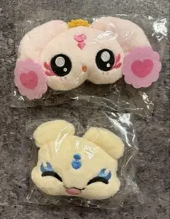 プリキュア ぬいぐるみクリップ ガチャガチャ ルルン メップル セット 前髪ピン