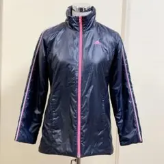 adidas アディダス　ウインドブレーカー　ブラック　ピンク　Y2K