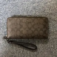 COACH ダークブラウン 長財布