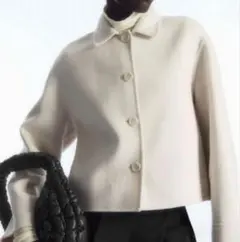 新品未使用　COS ダブルフェイスウールジャケット M ホワイト