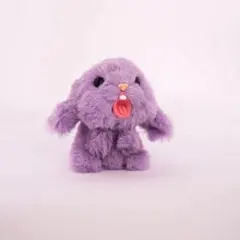 紫色ウサギぬいぐるみ