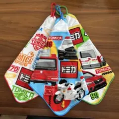 【新品】ループ付きタオル⭐︎トミカ　3枚　保育園　幼稚園　入園準備　入園