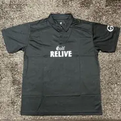 未着用 RELIVE Golf ポロシャツ 半袖 XL 黒 ブラック