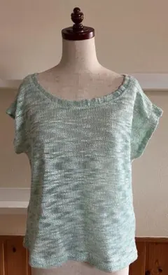 ZARA TRAFALUC ザラ　ざっくり　ニット　トップス　ミントグリーン