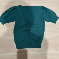 GRL 半袖リブニット