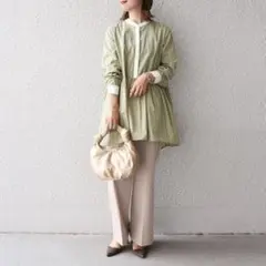 極美品✨定価1.5万❤️ シップスエニィ バフピーチ フラップシャツ 
