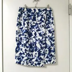 最終値下！クードシャンス　膝丈スカート　サイズ36　ブルー